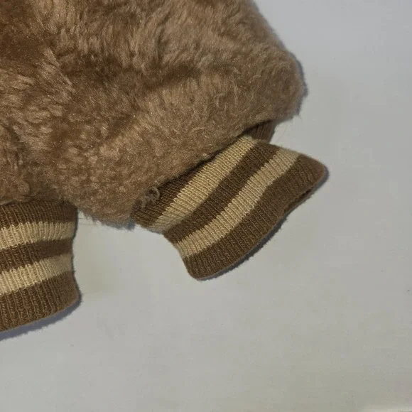 Vintage Boy's Fleece Coat Jacket Size 18 Months All Pro Football Brown Insulated - Picture 7 of 14